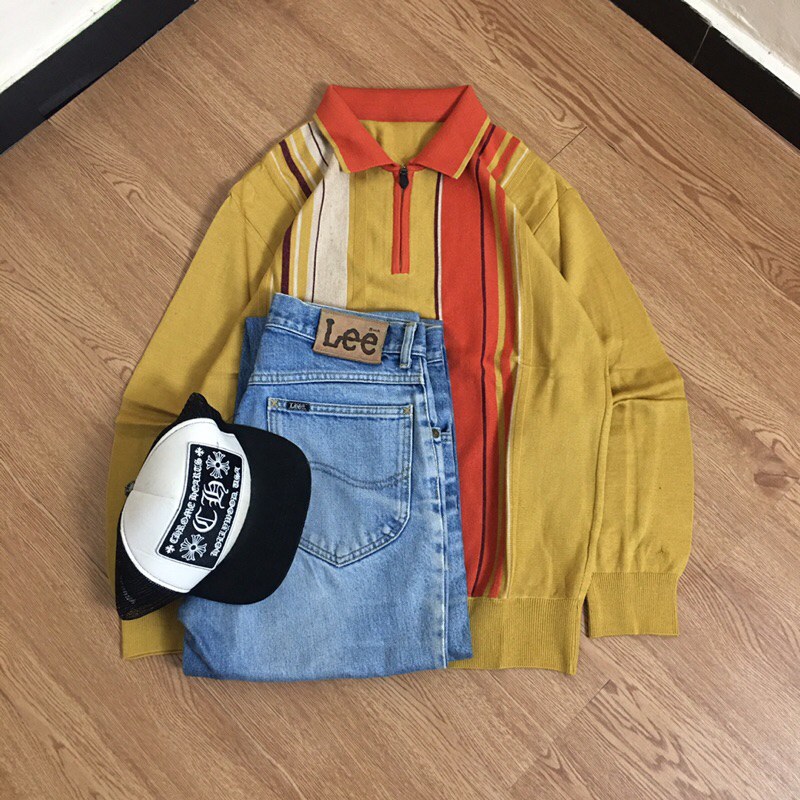 halfzip knitwear rajut