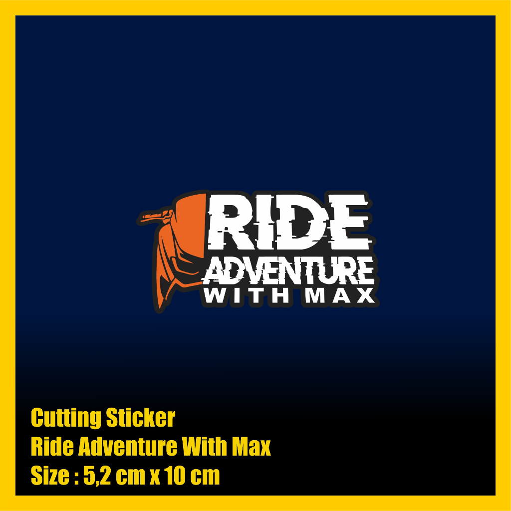 Sticker Cutting Ride Adventure with Max Stiker NMAX Sticker Motor
