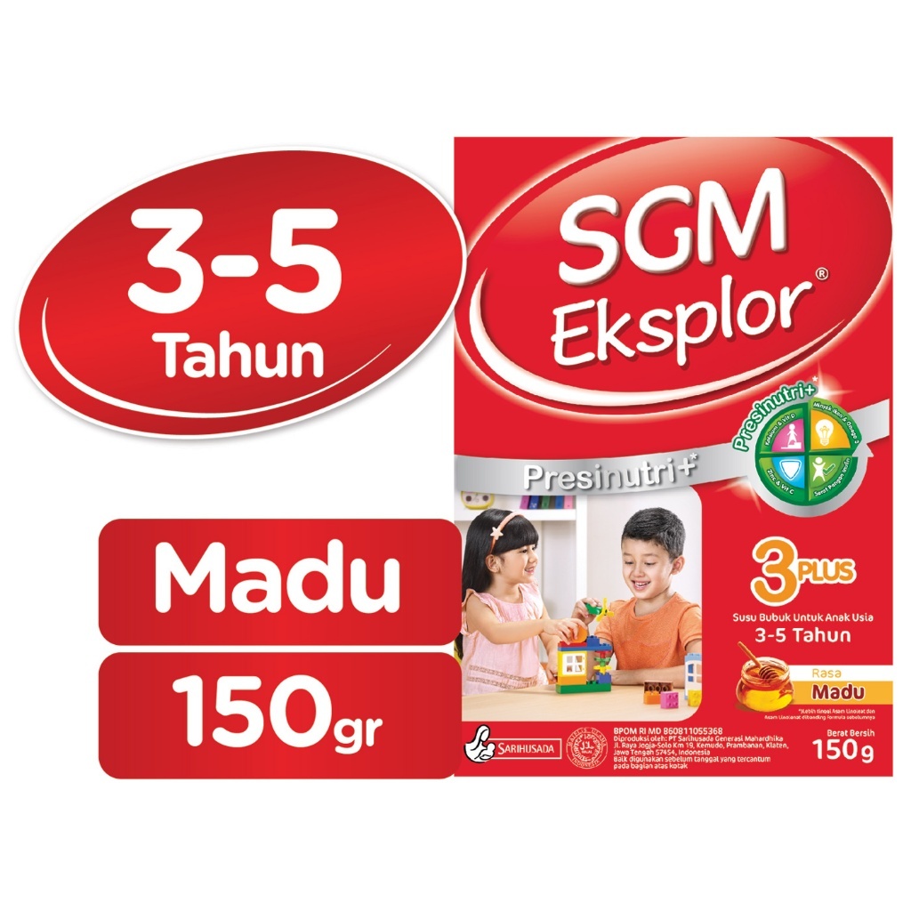 

SGM EKSPLOR BELAJAR 3+ 150GR MADU