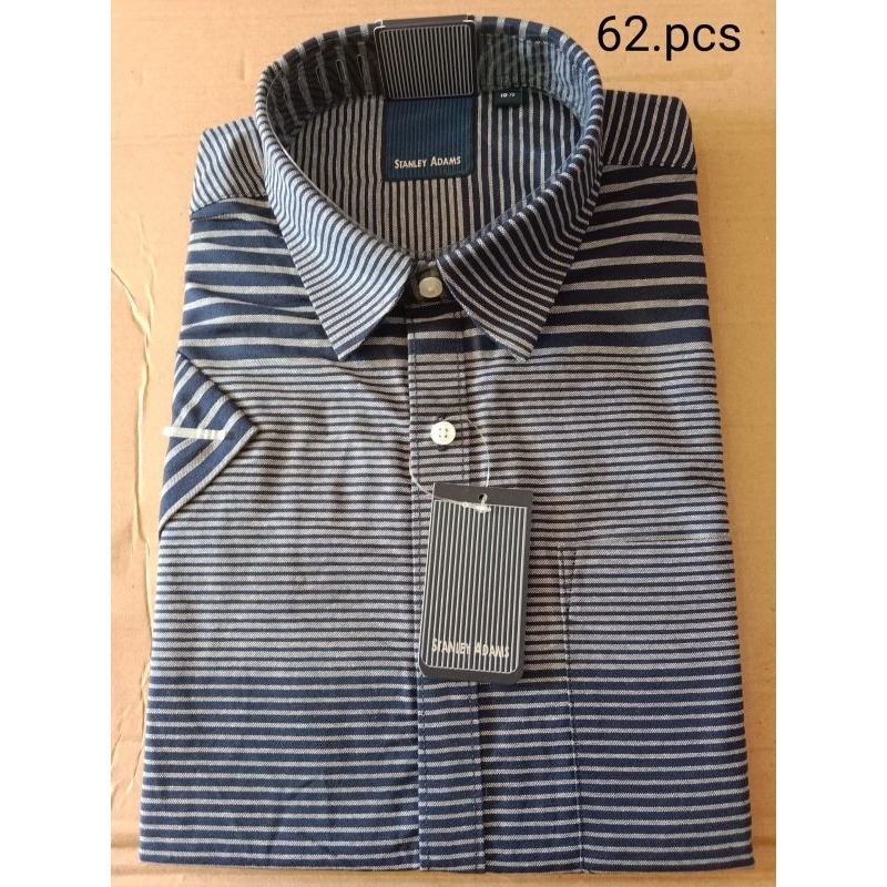 Kemeja Kerah Stanley Adams Lengan Pendek