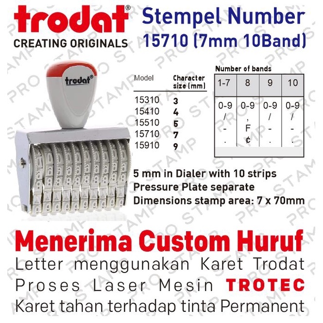 

Stempel Trodat Number 16710