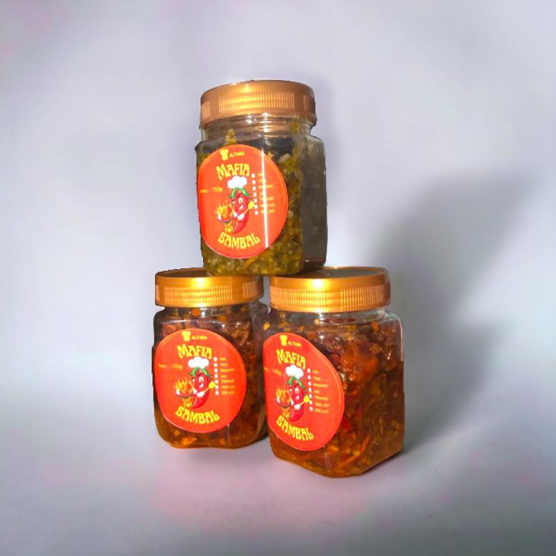 

MafiaSambalAltara - Sambal Botol 150gr, Sambal Ebi, Sambal Ijo, Teri, Teri Ijo, Sambal Terasi Sidoarjo, Sambal