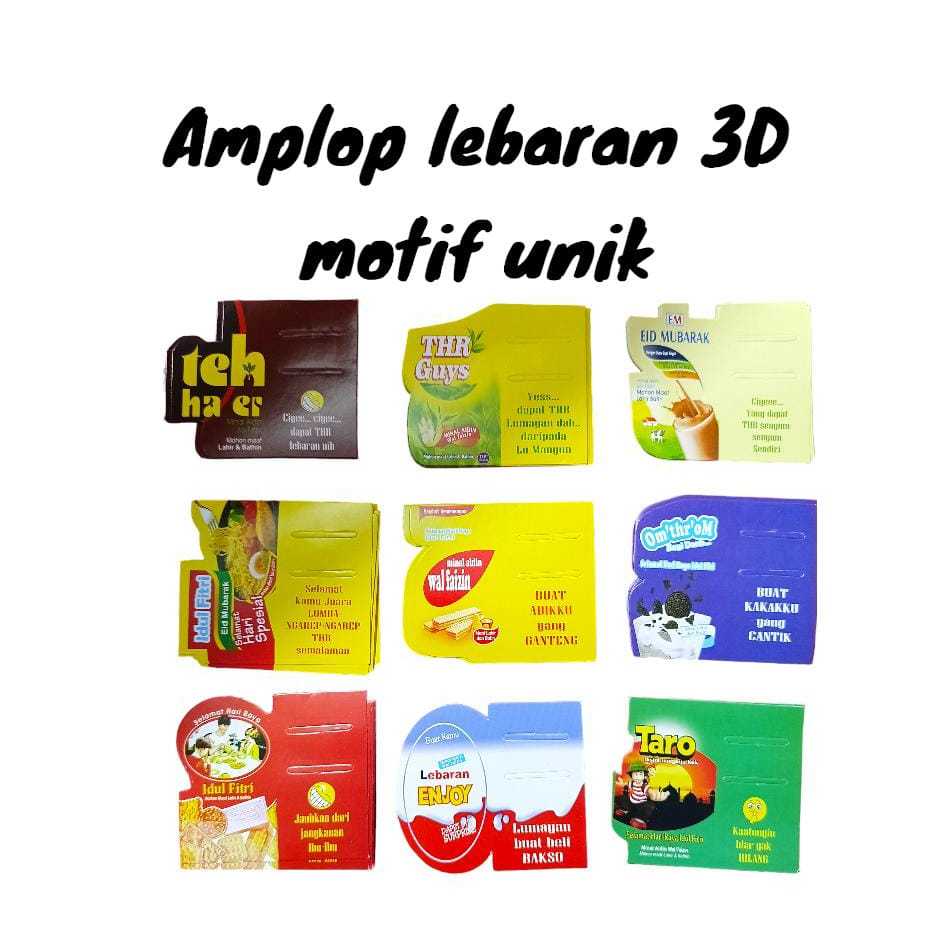 

AMPLOP LEBARAN ISI 10 LEMBAR / ANGPAU HARI RAYA IDUL FITRI RAMADHAN AMPLOP 3D