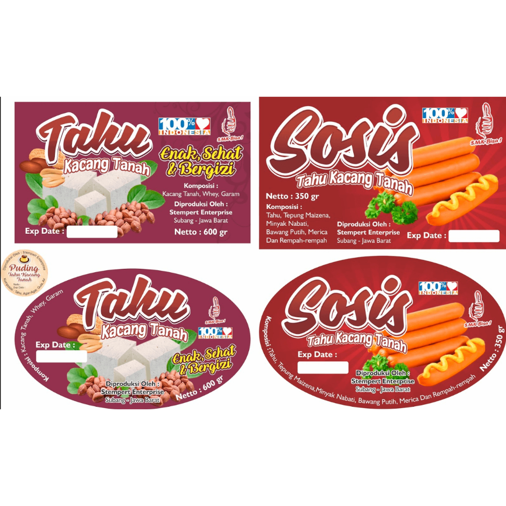 

Label Makanan/Label Usaha/Label Ucapan