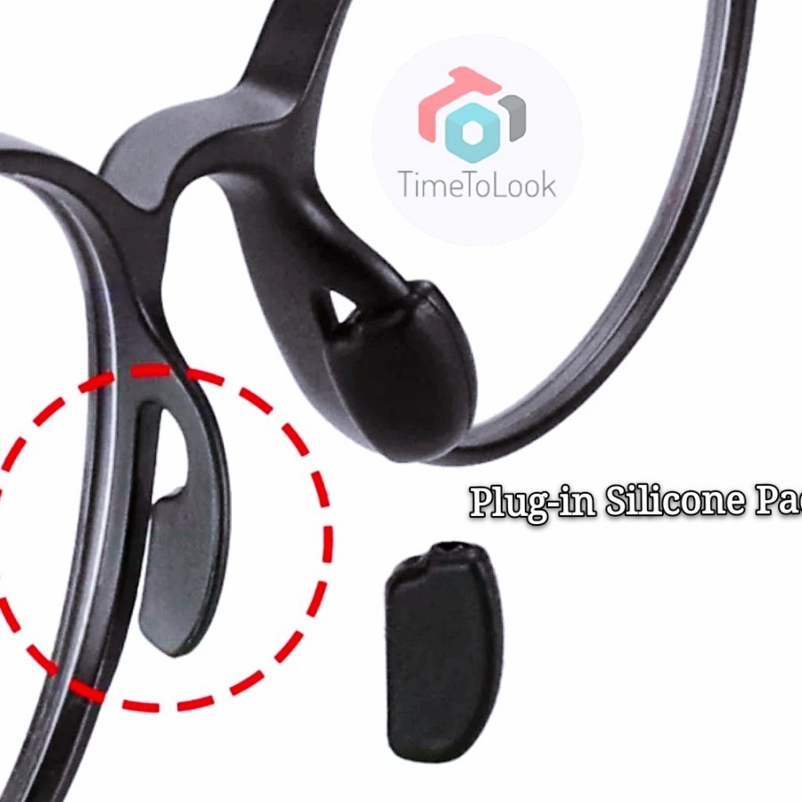 NosePad Plug-in Pure Silicone Bantalan Hidung Colok Nosepad Kacamata