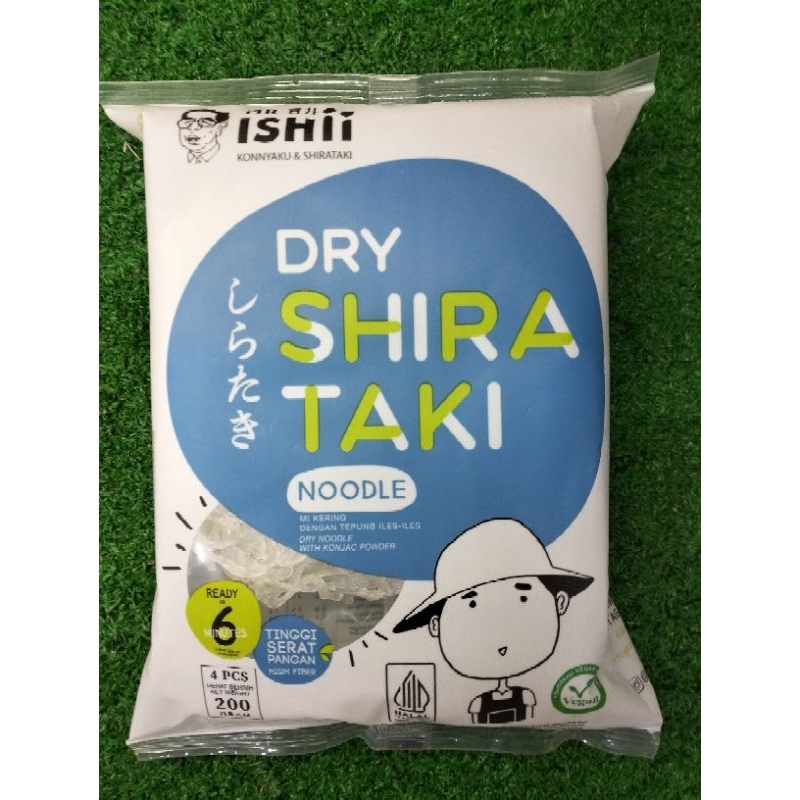 

HALAL Mr Ishii Dry Shirataki Mie Kering Isi 4pcs 200gr Lokal