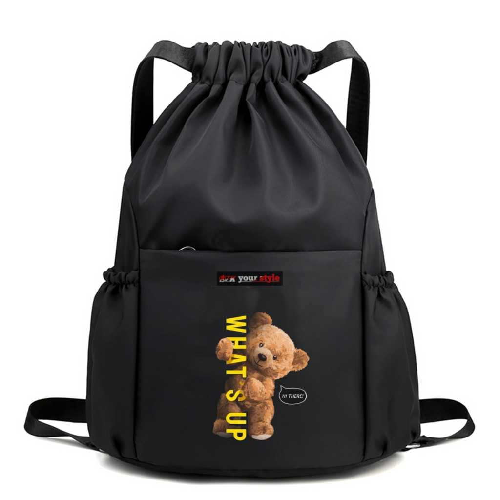 AZK - Tas Serut Multifungsi Bahan Cordura Anti Air Tas Serut Gymsack