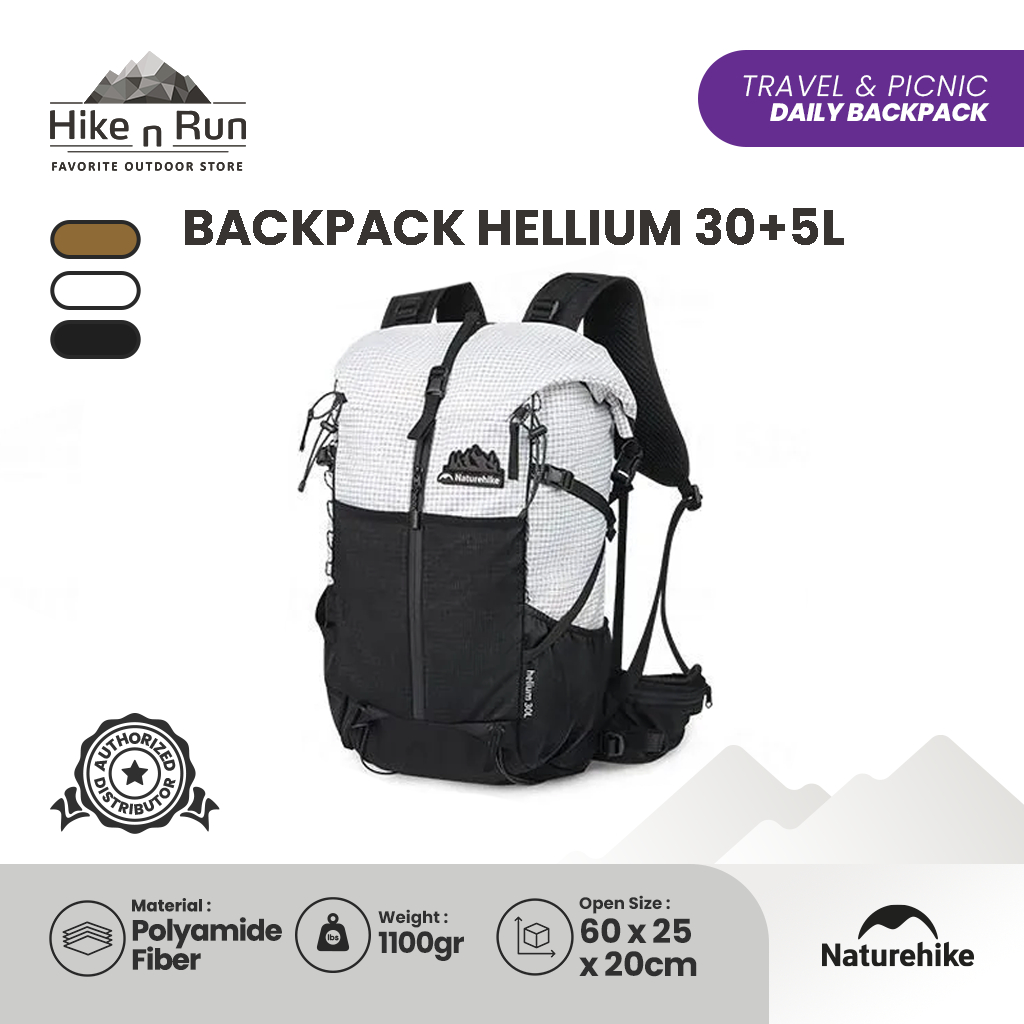 Tas Ransel Hellium NATUREHIKE CNK2300016 / CNK2300BB017  Backpack Carrier Hiking