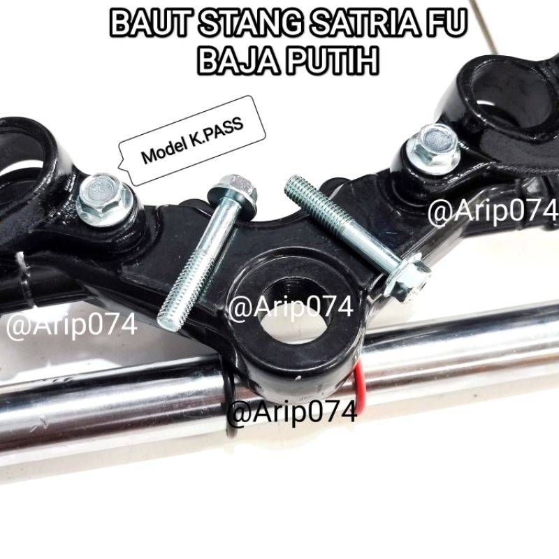 [1PCS] BAUT STANG SATRIA FU 150 BAUR MUR NYLON MUR LOCK BAUT SEGITIGA ATAS SATRIA FU KARBU SATRIA FU