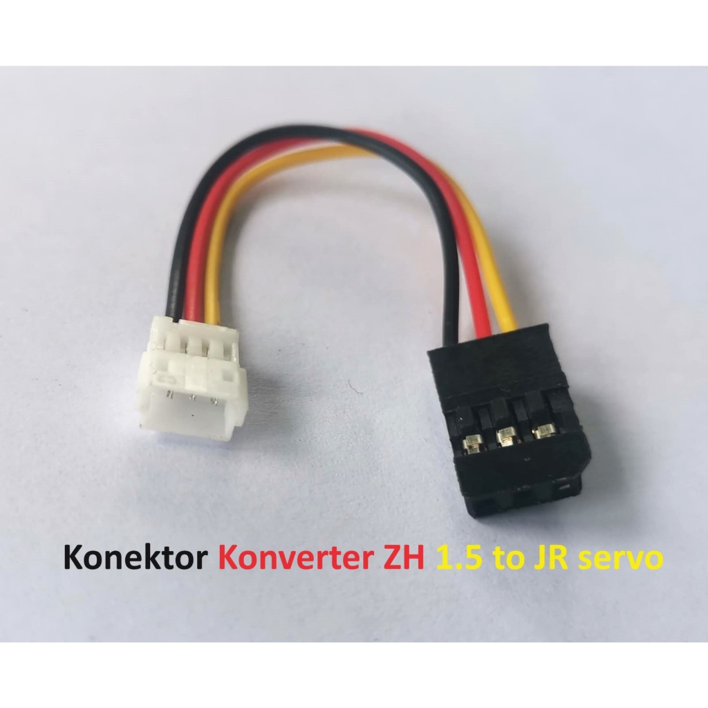 Kabel konektor Converter konverter ZH 1.5 to JR Servo 3pin Gyro V5