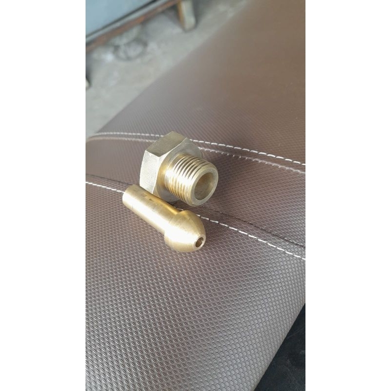 Nepel Tabung Oksigen Nitrogen Kuningan