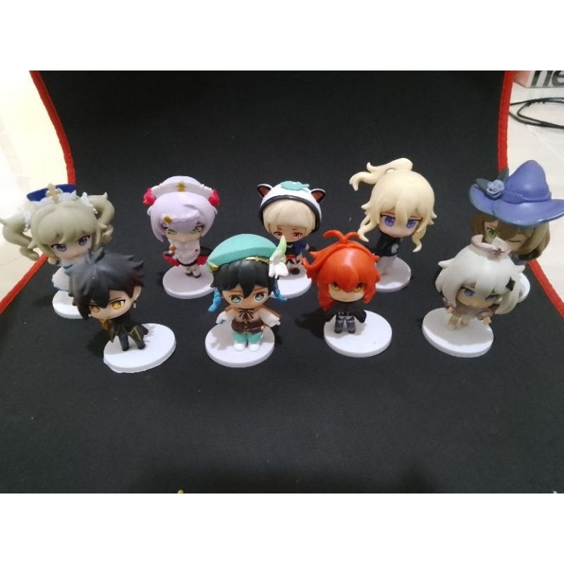 Genshin impact action figure mini figure mainan genshin impact miniature anime cosplay genshin