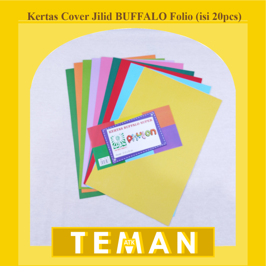 

Kertas Cover Jilid / Kertas Buffalo Folio - isi 20pcs.