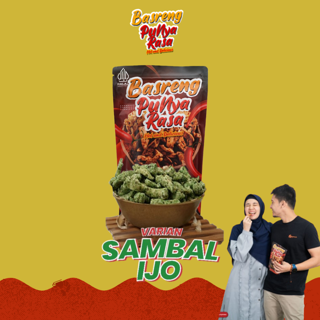 

Basreng Punya Rasa Sambal Ijo Pedas Bumbu Basah Medok Cemilan Bandung Viral