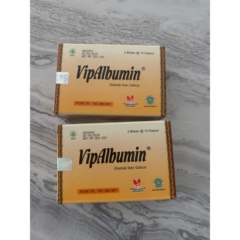 VipAlbumin 1 KOTAK ISI 30 KAPSUL - Mengeringkan Luka Pasca Operasi