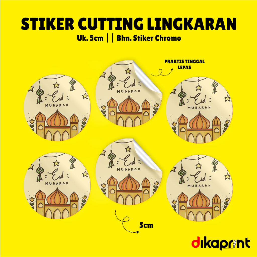 

DIKAPRINT STICKER CUTTING LABEL TOPLES LEBARAN