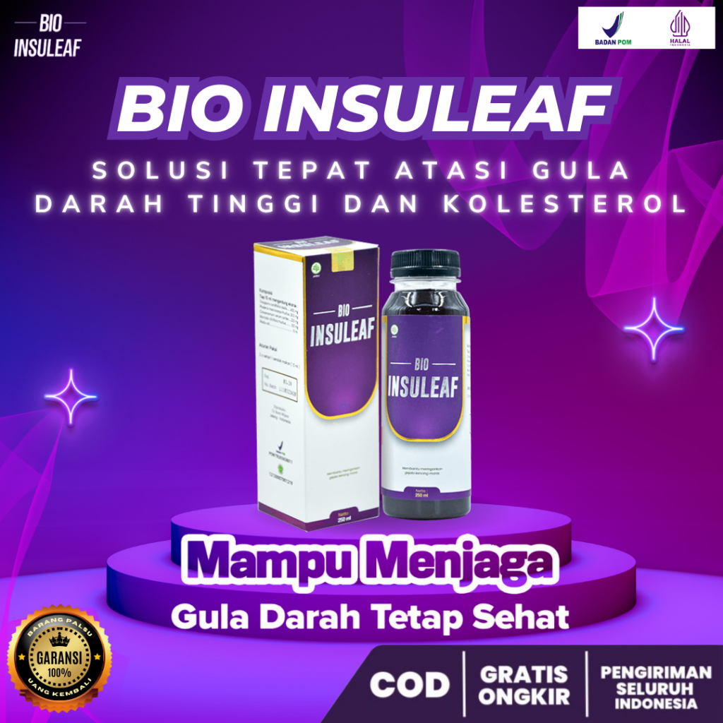 

Bio Insuleaf Original 1 Botol - Obat Herbal Diabetes dan Kolesterol