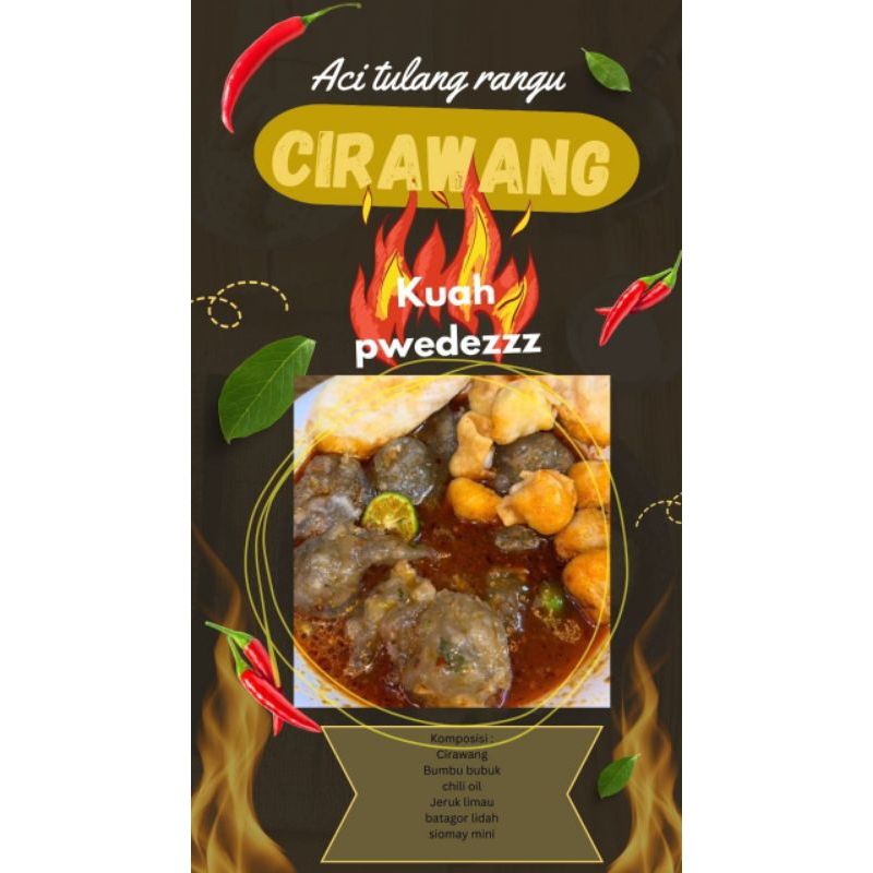 

BASO ACI TULANG RANGU SAPI CIRAWANG , CIKUBAK , CIPUK ( SUDAH HALAL & BERSTICKER YA )
