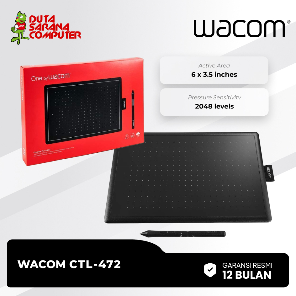 One by Wacom CTL-472 CTL 472 CTL472 Digital Graphic Drawing Tablet Pad Small Wacom Murah