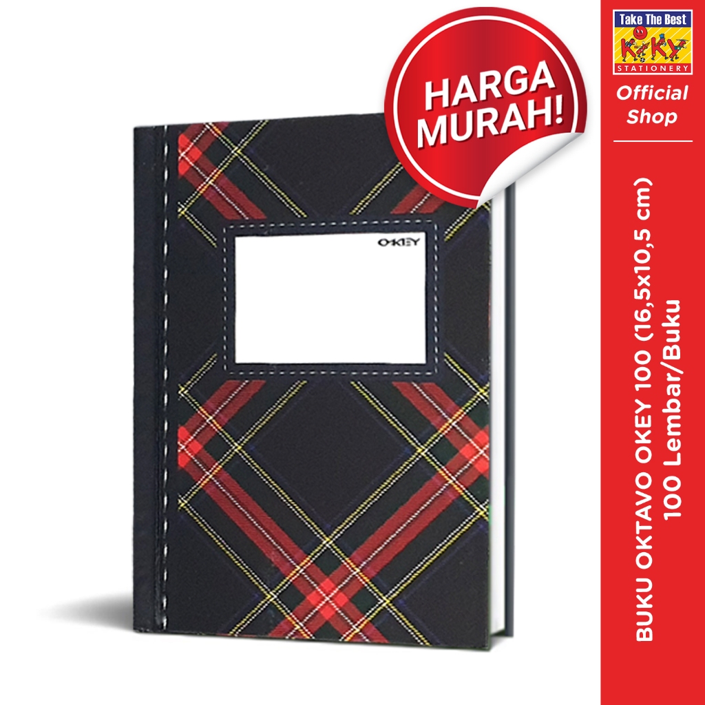 

OKEY Buku Hard Cover Oktavo Glossy / Mini Agenda (Uk. 10,5 x 16 cm) Isi 100 Lembar