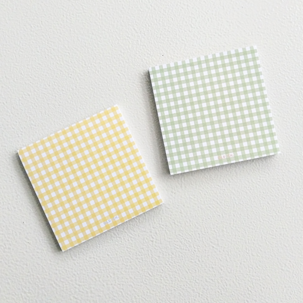 

Memopad Motif Gingham 50 lembar
