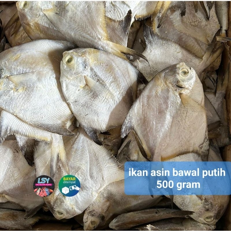 

ikan asin bawal putih super 500gram