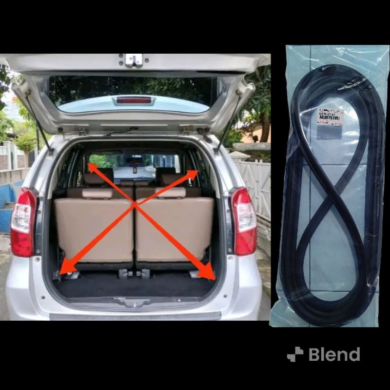 KARET BAGASI BELAKANG  MOBIL TOYOTA DAIHATSU AVANZA XENIA ORIGINAL