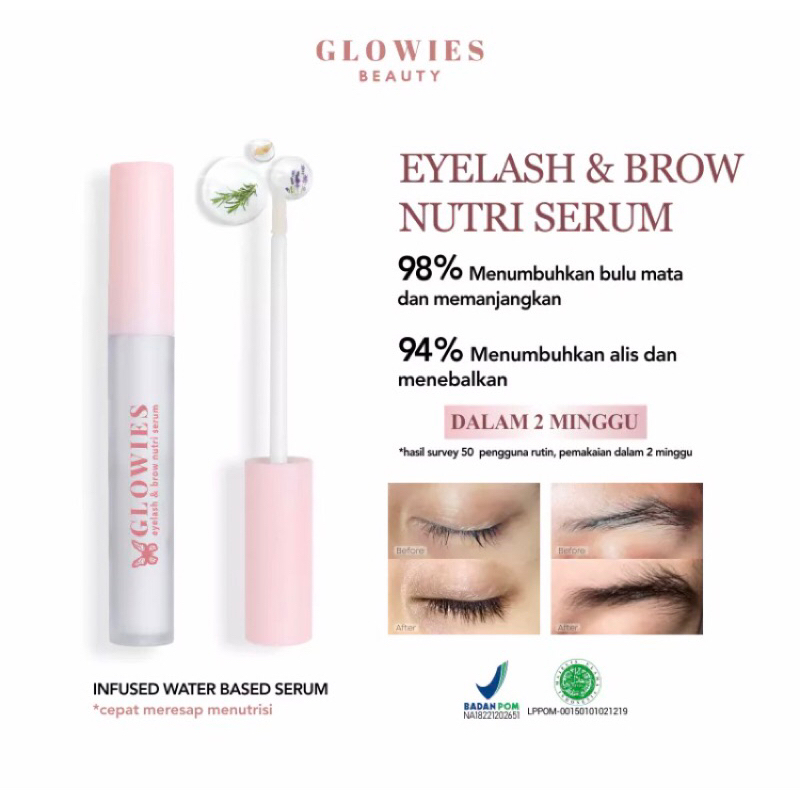 GLOWIES Serum Bulu Mata & Alis | GLOWIES BEAUTY BPOM