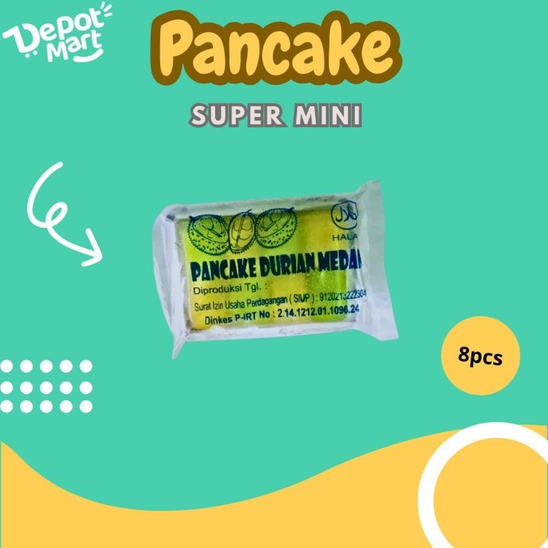 

Pancake Cake Durian Kue Durian Mika Rainbow Murah Mini Isi 8