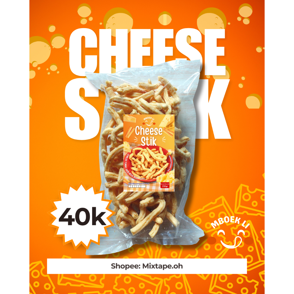 

Cheese Stick Premium Mboek Li Keju Renyah yang Bikin Mood Makin Happy! stick keju stik keju premium cheddar cheese edam