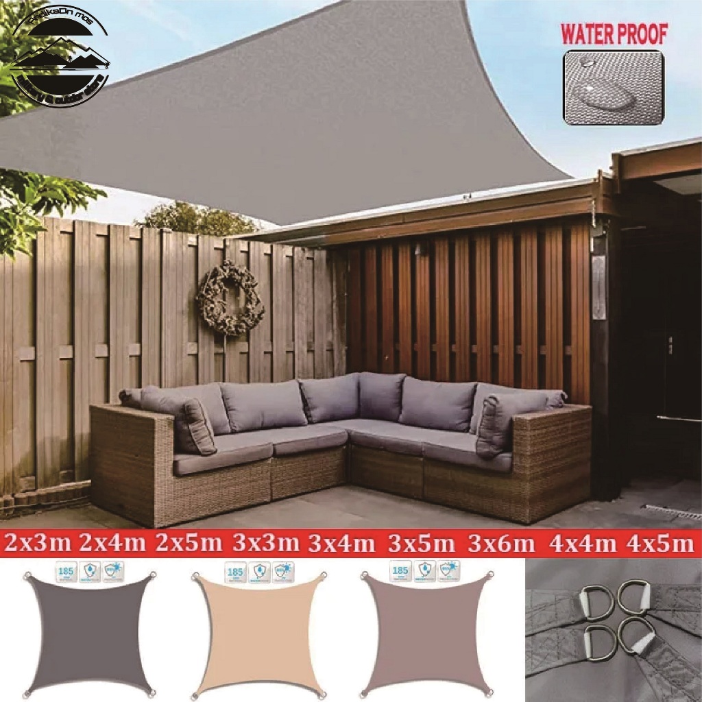 tenda kanopi awning taman Ukuran 3x4 Tarikan 6 bahan Cordura Awning persegi Flysheet Awning Taman