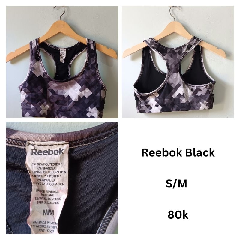 Reebok Black Sport Bra
