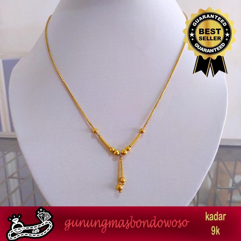 Kalung italy santa 2 layer kadar 420 9k
