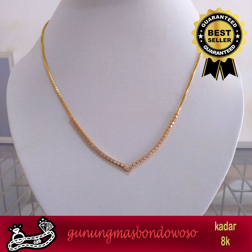 Kalung serut aurel kadar 375 8k
