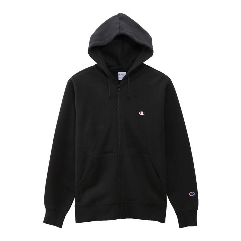 Hoodie Zipper Champion Basic Logo Original Japan Market
