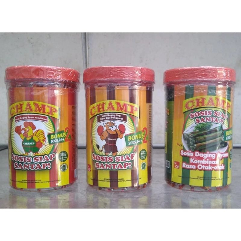 

Champ Sosis Siap Santap Toples 24 pcs