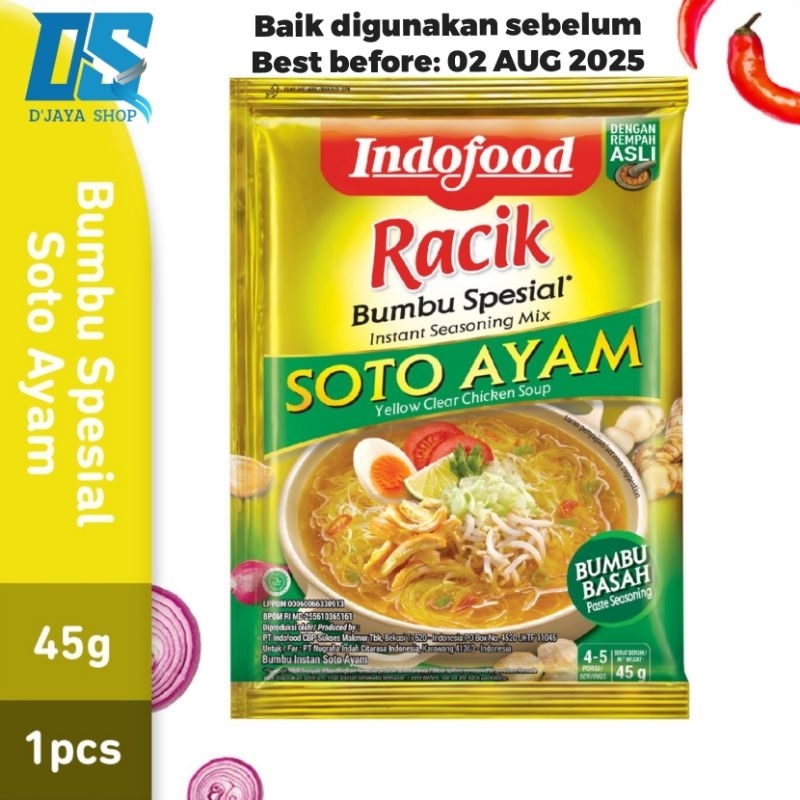 

Indofood Bumbu Spesial Racik Soto Ayam 45g