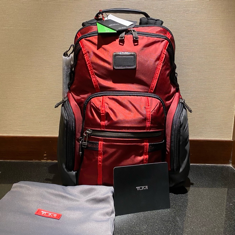 Tumi Navigation Backpack original asli dessert red