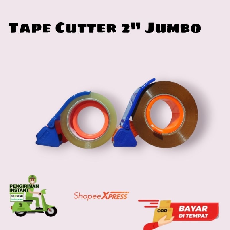 

DISPENSER LAKBAN 2 " PLASTIC TAPE CUTTER 2" JUMBO