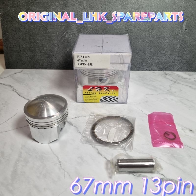 Piston Seher LHK 67mm 13 Pin Pen Set Ring Piston Seher Original LHK Thailand 