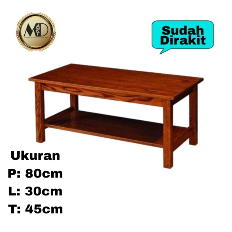 Meja Kayu Serbaguna/ Meja Tamu/ Meja akuarium Minimalis Jati Belanda