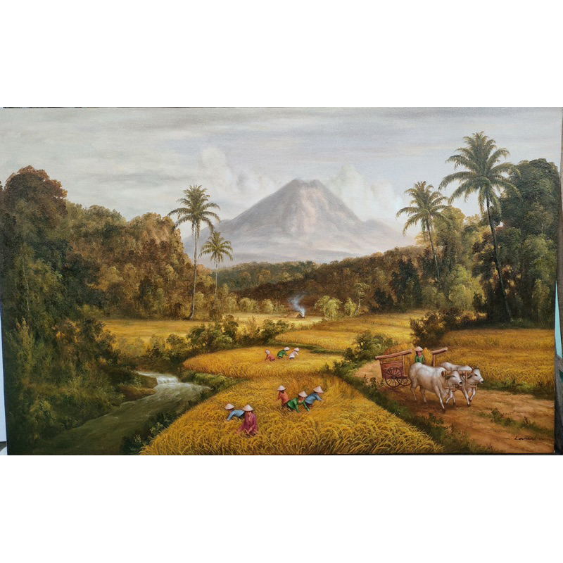 LUKISAN PANEN 135x85 cm