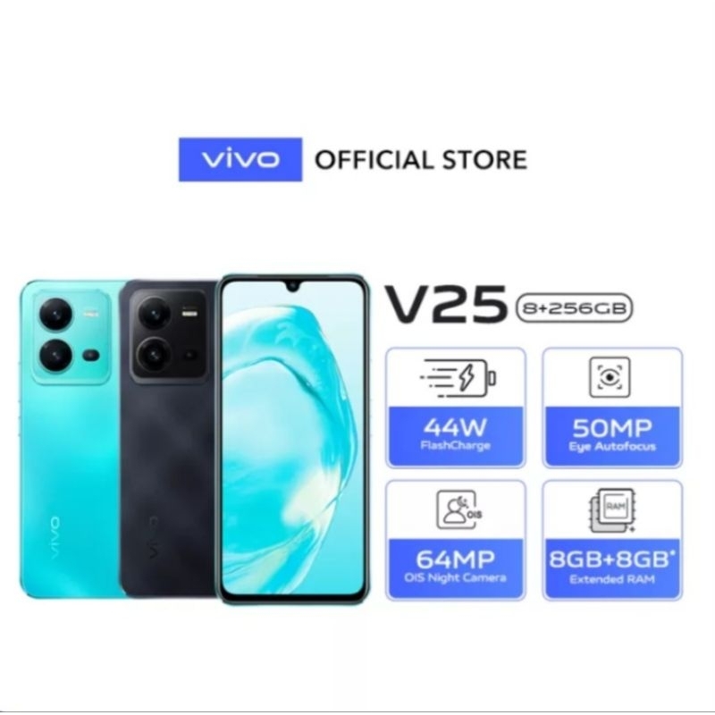 HP VIVO V25 8/256 GB - VIVO V25 RAM 8GB ROM 256GB GARANSI RESMI