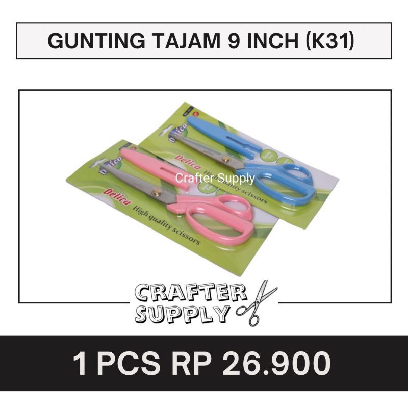 

GUNTING KAIN TAJAM DELICA 9 INCH K31