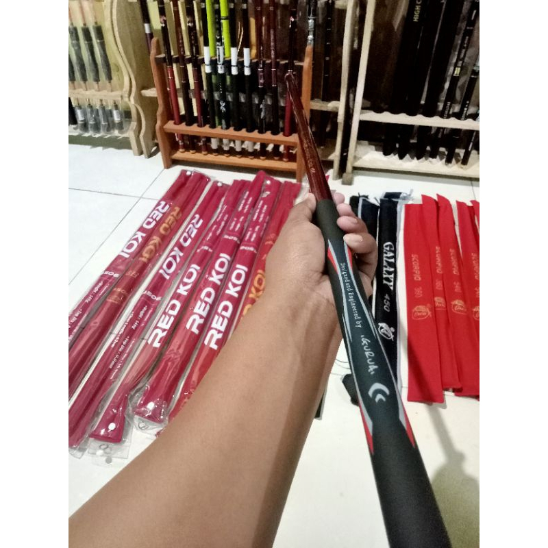 TEGEK PANCING 8H IGURUAI RED KOI 450 Tegek carbon kaku kuat ringan
