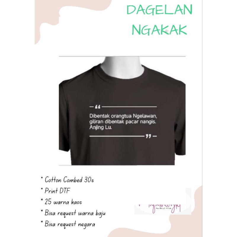 KAOS LUCU DAGELAN NGAKAK MEME (BATCH 2)