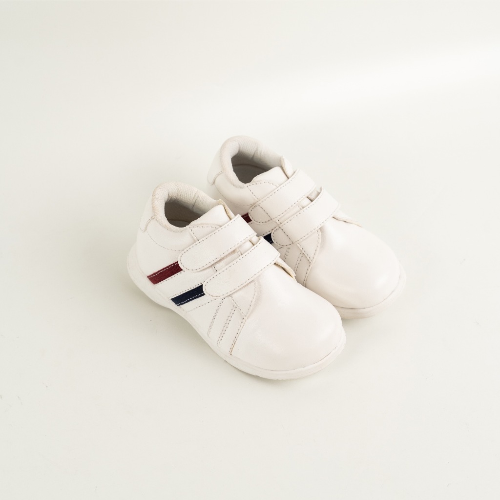 Natara - Sepatu Anak Pria Wanita Slip on Putih 1-3 Tahun Sneakers Anak Anak Cowok Cewek Natara Kids 