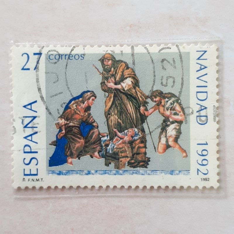 

Perangko Spanyol Christmas (1992) (Nativity by Obdulia Acevedo) Tahun 1992