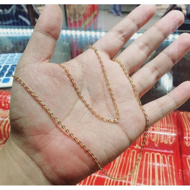 Kalung Nory Emas Asli Panjang 50 cm Kadar 375