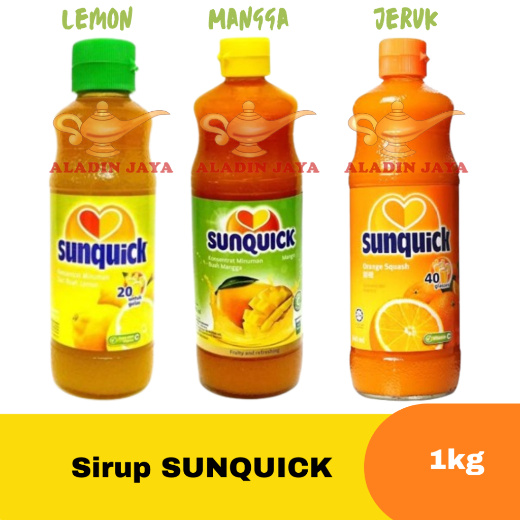 

Sirup SUNQUICK rasa MANGGA | LEMON | ORANGE